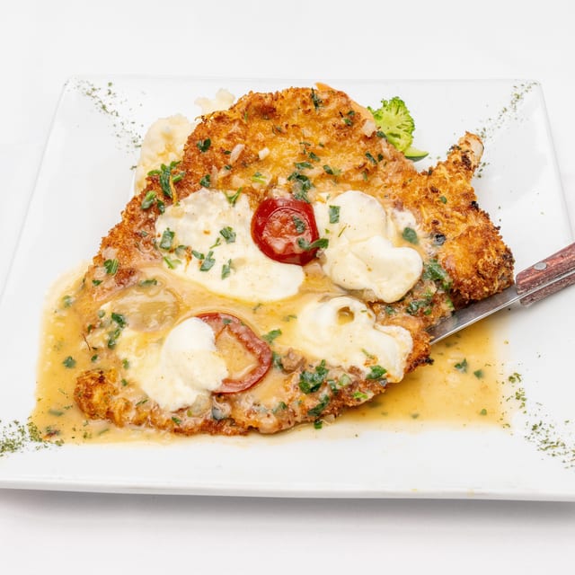 Almond Crusted Chicken Breast.